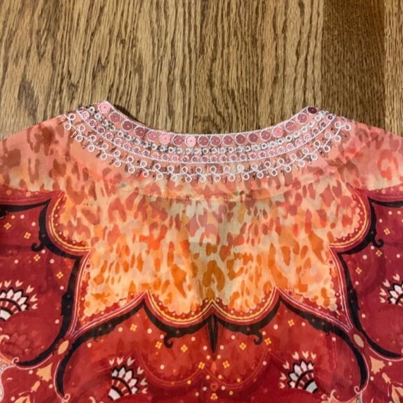 NWOT Chico's Embellished Summer Tunic Top - Picture 5 of 6